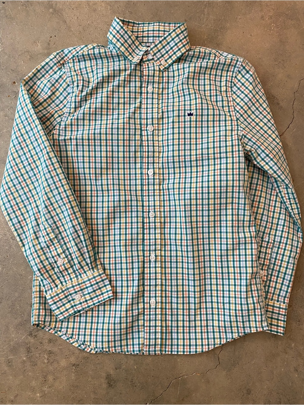 Boys Crown & Ivy plaid button up